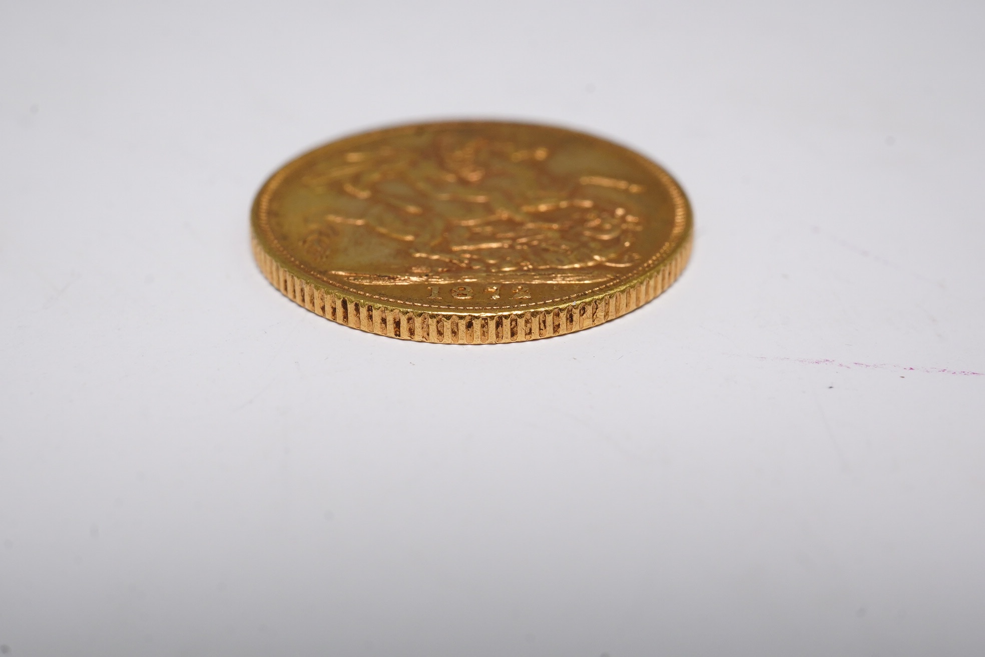 British gold coins, Victoria, gold sovereign 1872, VF or better